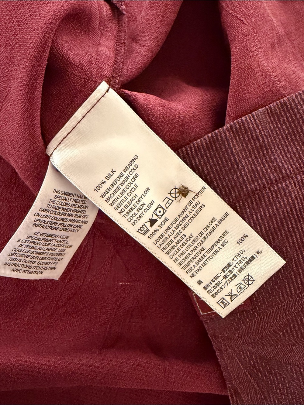 Tommy Bahama Virginia Tech Hokies Shirt 2XL Maroon 100% Silk Camp Button Up VT - Picture 4 of 7